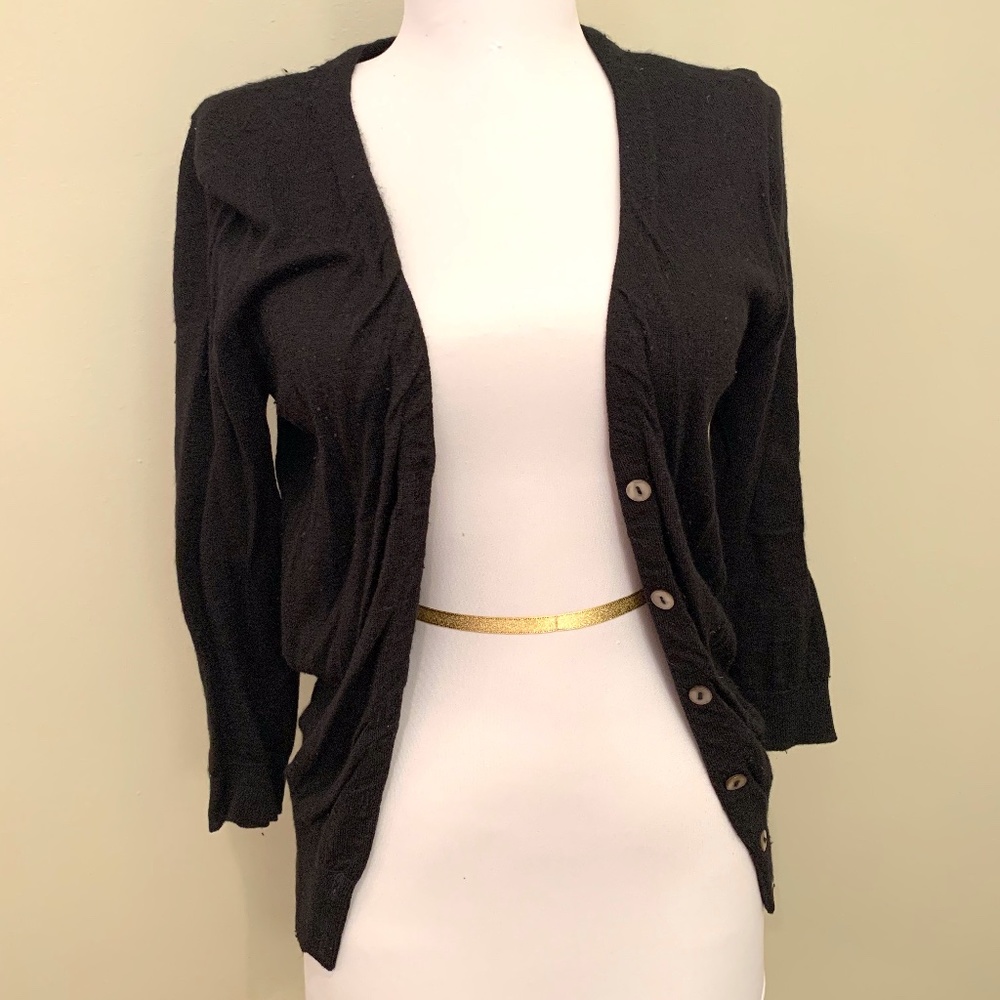 Vince 100% Cashmere Black Cardigan